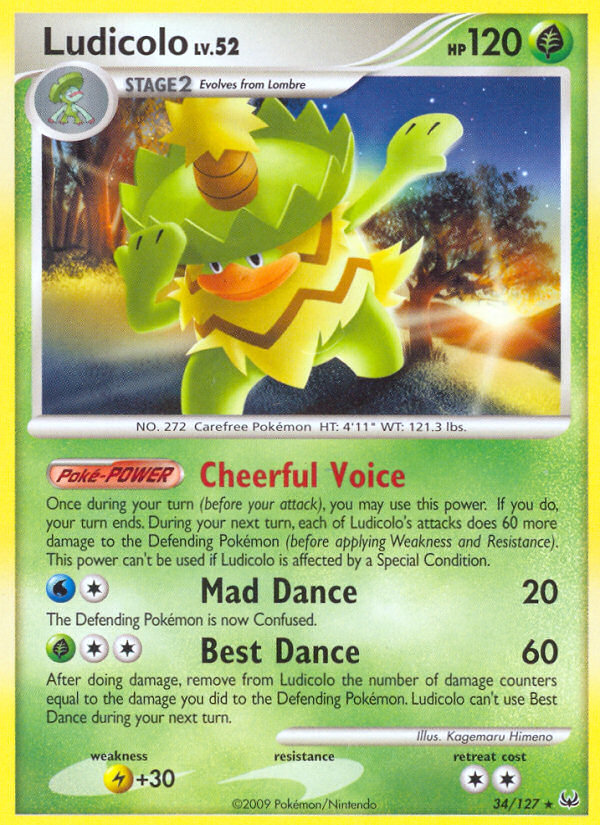 Ludicolo (34/127) [Platinum: Base Set] | Silver Goblin