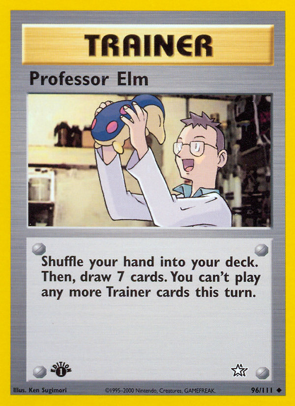Professor Elm (96/111) [Neo Genesis 1st Edition] | Silver Goblin