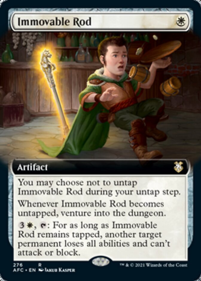 Immovable Rod (Extended Art) [Dungeons & Dragons: Adventures in the Forgotten Realms Commander] | Silver Goblin