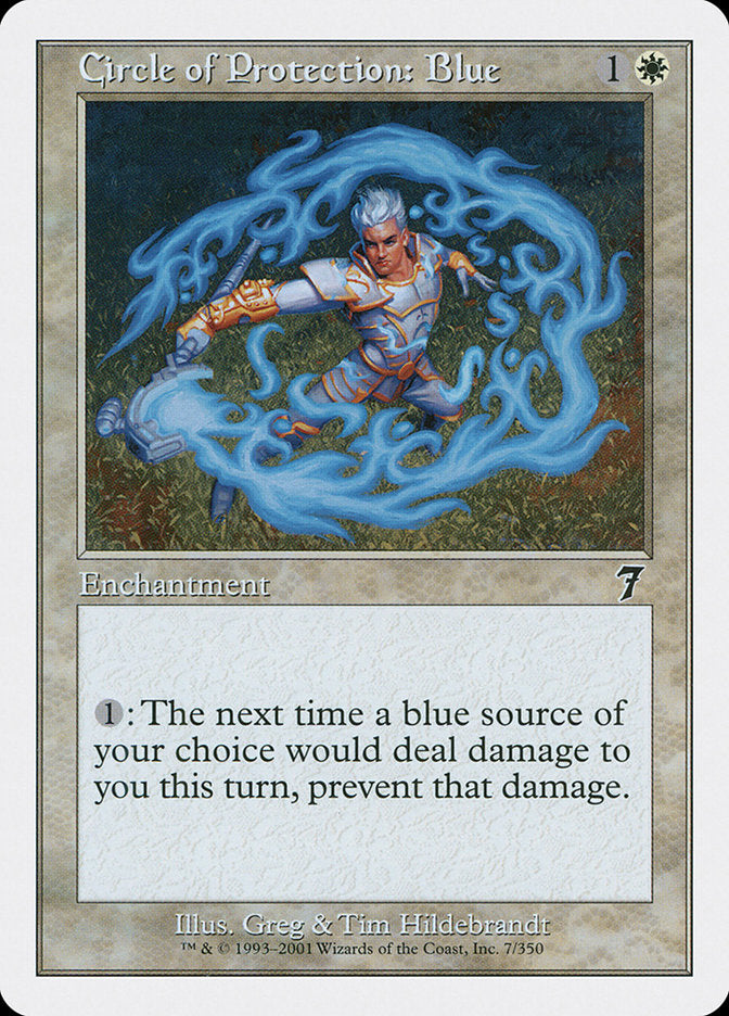 Circle of Protection: Blue [Seventh Edition] | Silver Goblin