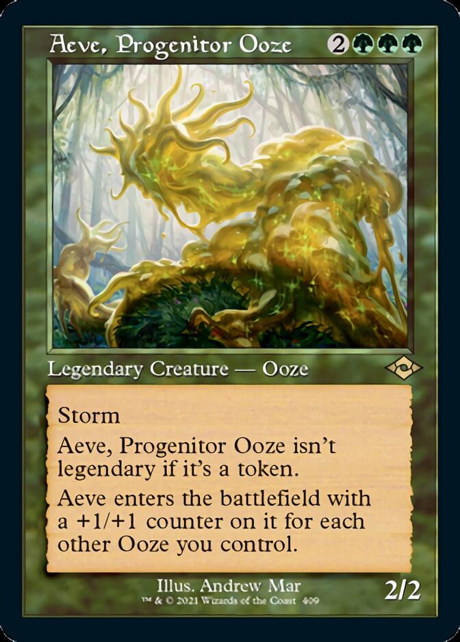 Aeve, Progenitor Ooze (Retro Foil Etched) [Modern Horizons 2] | Silver Goblin