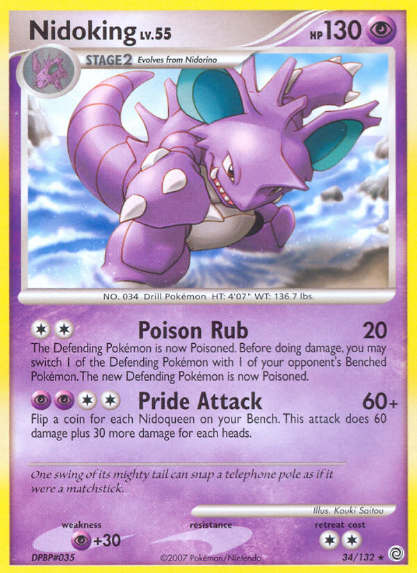 Nidoking (34/132) [Diamond & Pearl: Secret Wonders] | Silver Goblin