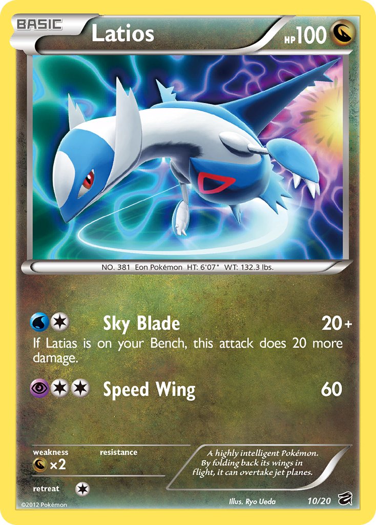 Latios (10/20) [Black & White: Dragon Vault] | Silver Goblin