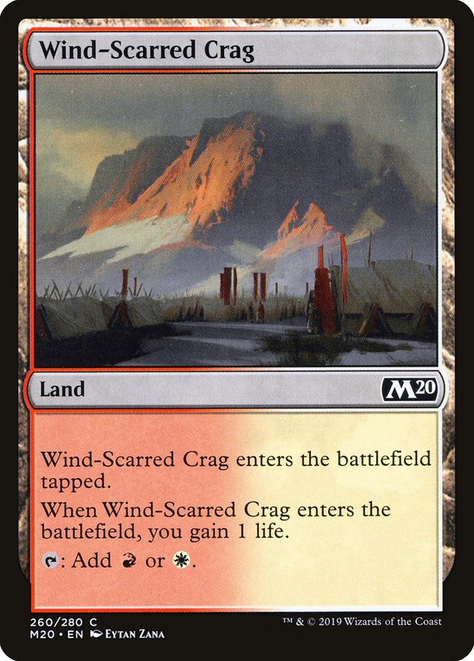 Wind-Scarred Crag [Core Set 2020] | Silver Goblin