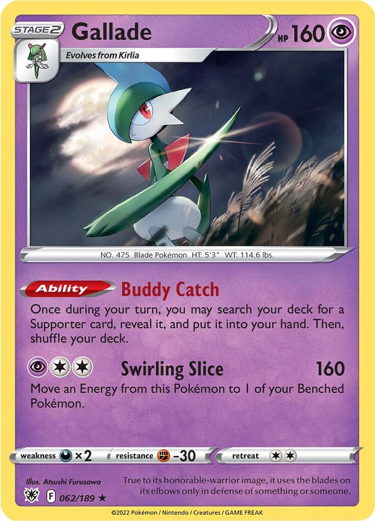 Gallade (062/189) [Sword & Shield: Astral Radiance] | Silver Goblin