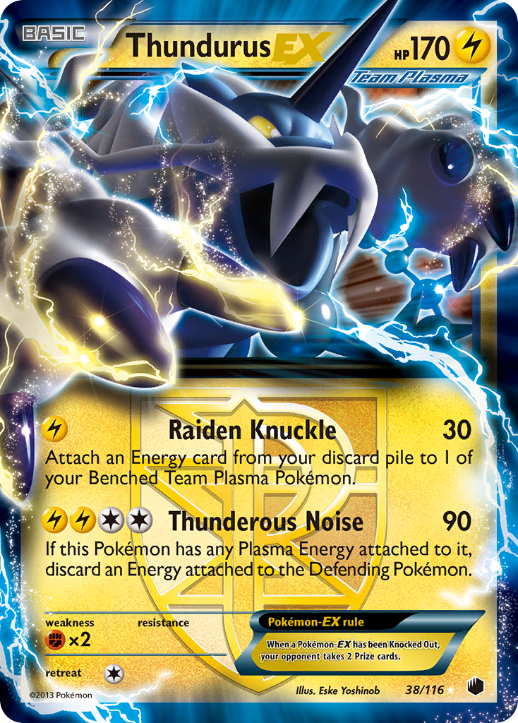 Thundurus EX (38/116) [Black & White: Plasma Freeze] | Silver Goblin