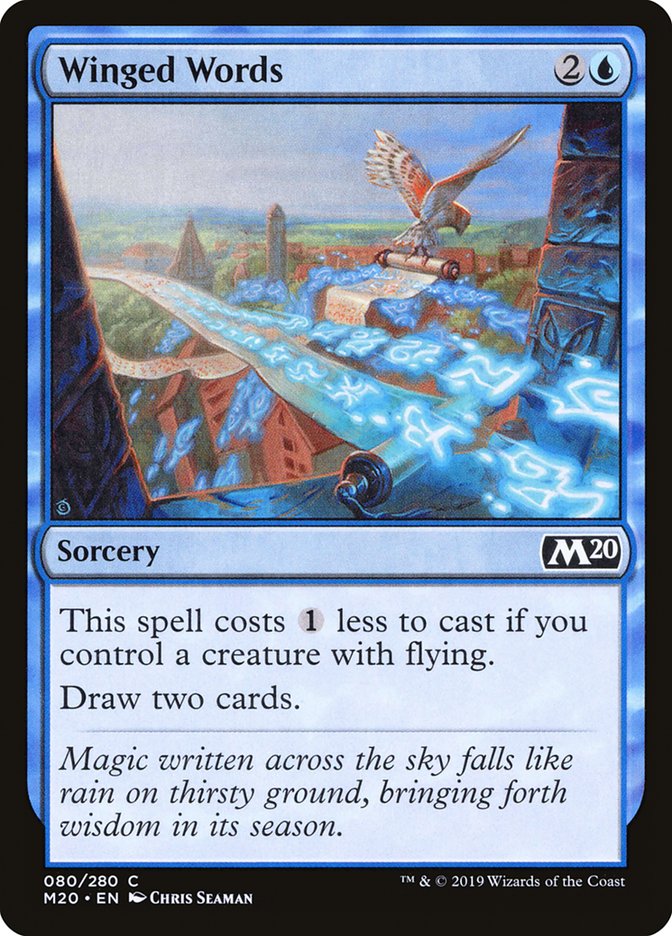 Winged Words [Core Set 2020] | Silver Goblin