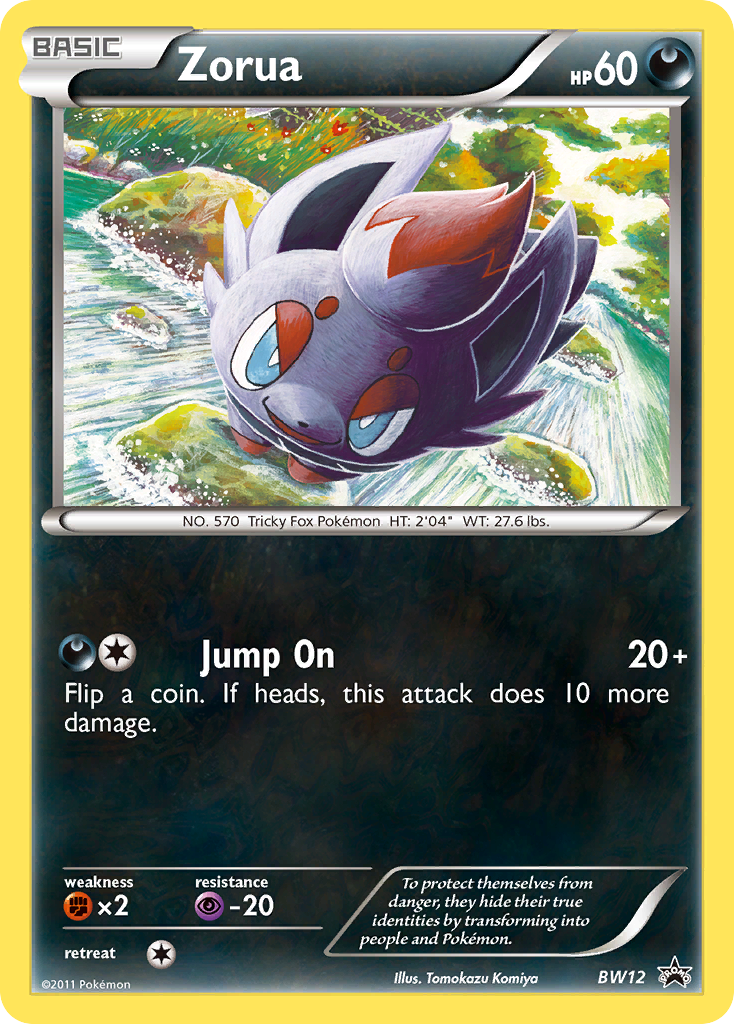 Zorua (BW12) [Black & White: Black Star Promos] | Silver Goblin