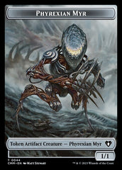 Servo // Phyrexian Myr Double-Sided Token [Commander Masters Tokens] | Silver Goblin