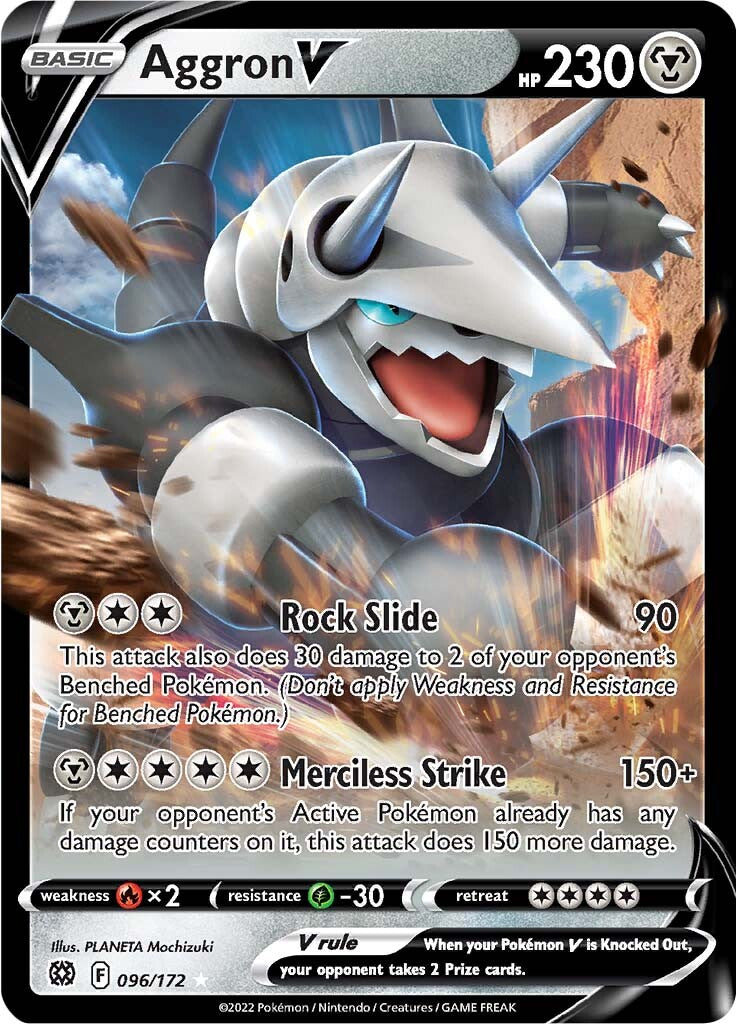 Aggron V (096/172) [Sword & Shield: Brilliant Stars] | Silver Goblin