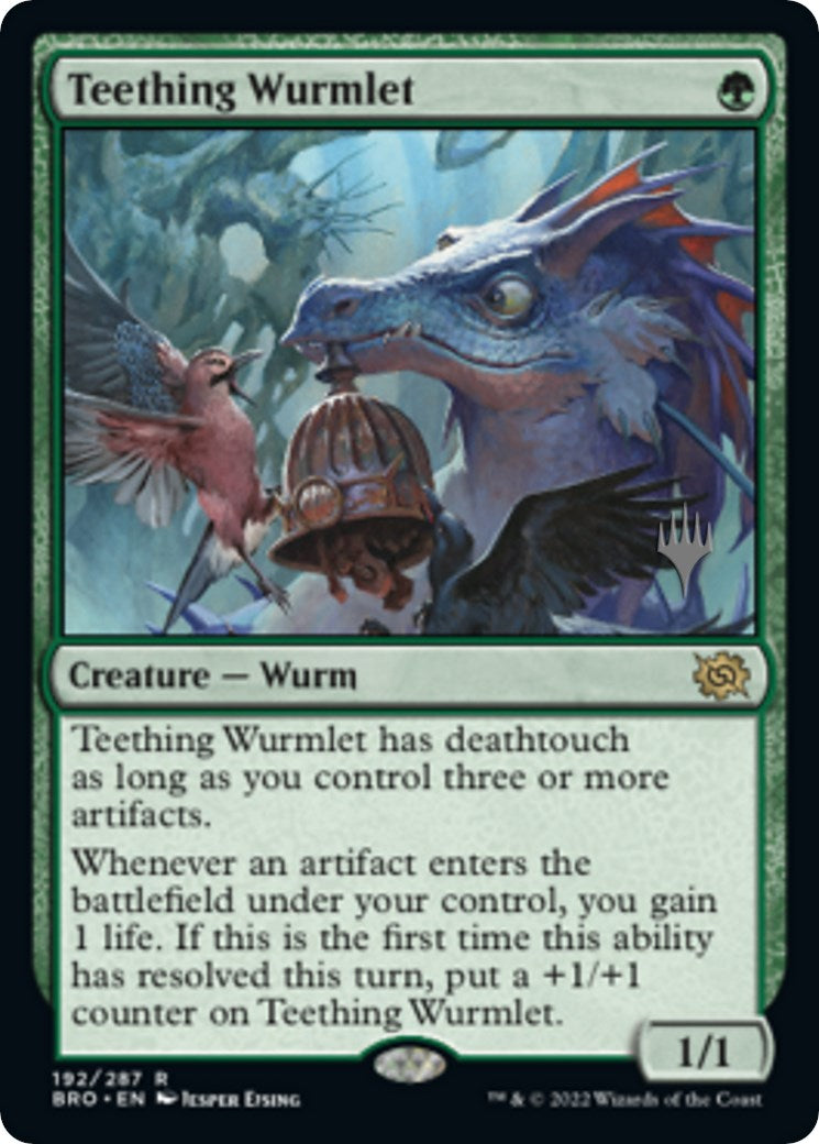 Teething Wurmlet (Promo Pack) [The Brothers' War Promos] | Silver Goblin