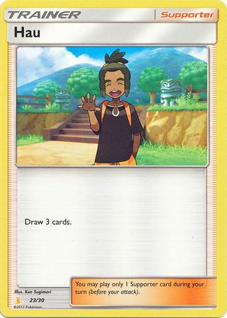 Hau (23/30) [Sun & Moon: Trainer Kit - Alolan Raichu] | Silver Goblin