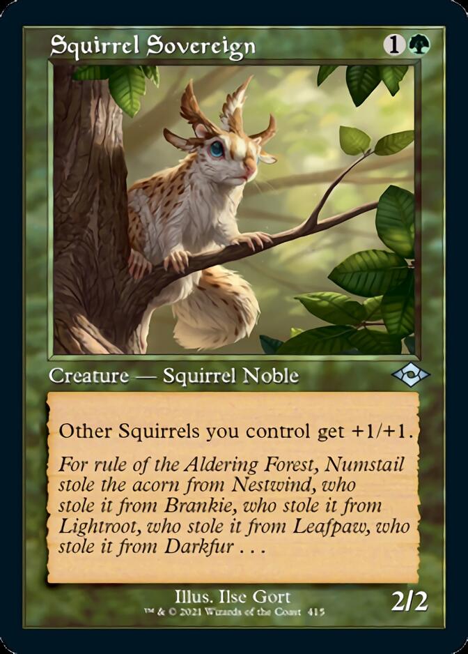 Squirrel Sovereign (Retro Foil Etched) [Modern Horizons 2] | Silver Goblin