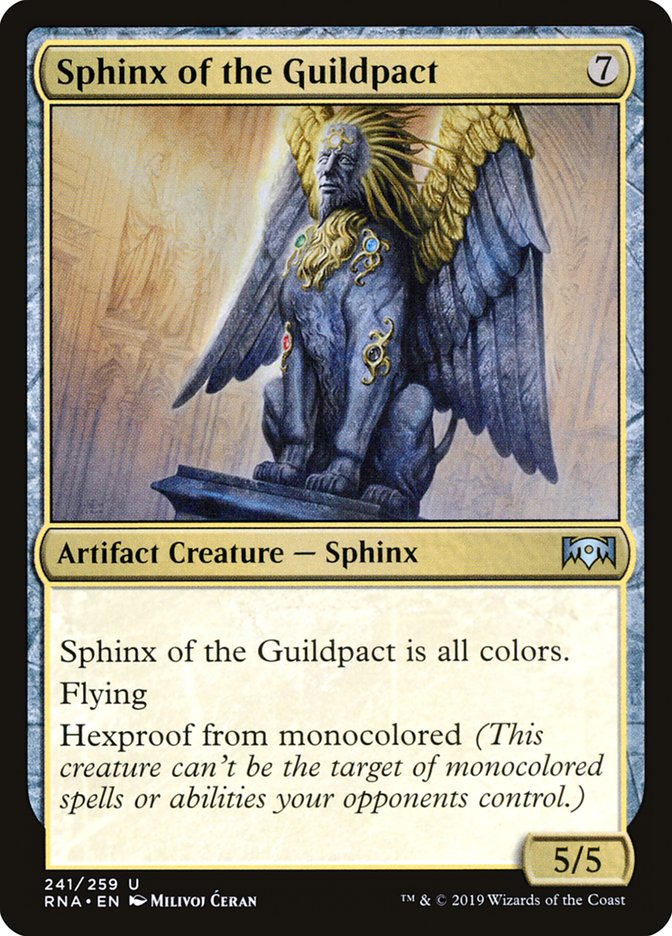 Sphinx of the Guildpact [Ravnica Allegiance] | Silver Goblin