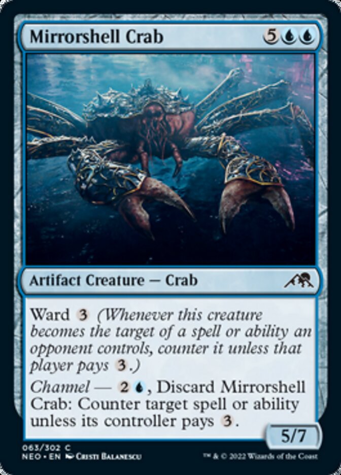 Mirrorshell Crab [Kamigawa: Neon Dynasty] | Silver Goblin