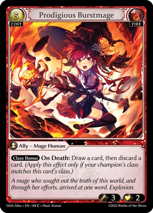 Prodigious Burstmage (148) [Dawn of Ashes: Alter Edition] | Silver Goblin