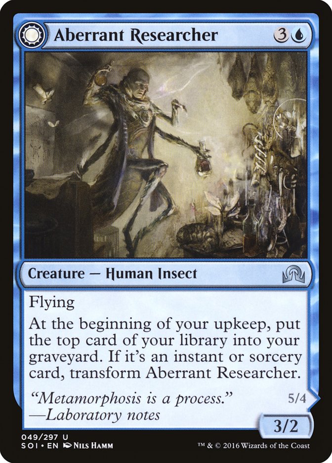 Aberrant Researcher // Perfected Form [Shadows over Innistrad] | Silver Goblin