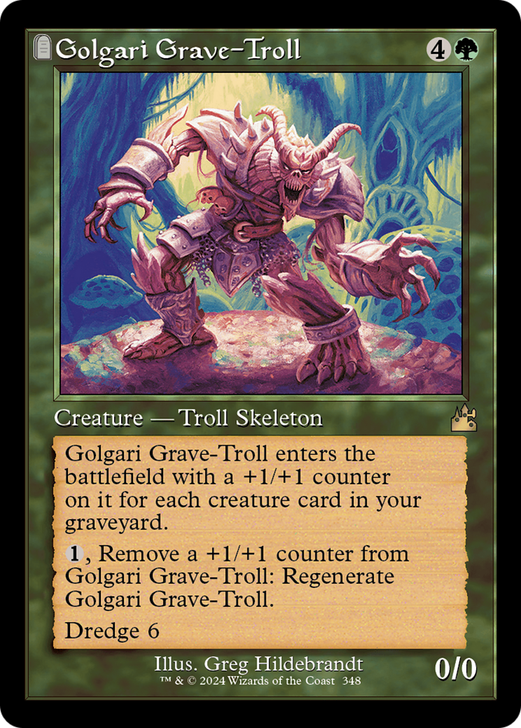 Golgari Grave-Troll (Retro Frame) [Ravnica Remastered] | Silver Goblin