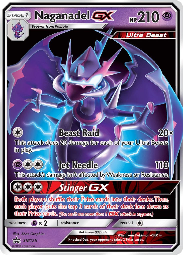 Naganadel GX (SM125) [Sun & Moon: Black Star Promos] | Silver Goblin