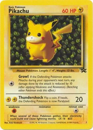 Pikachu (1) (Promo) [Wizards of the Coast: Black Star Promos] | Silver Goblin