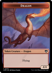Dragon // Kor Ally Double-Sided Token [Commander Masters Tokens] | Silver Goblin