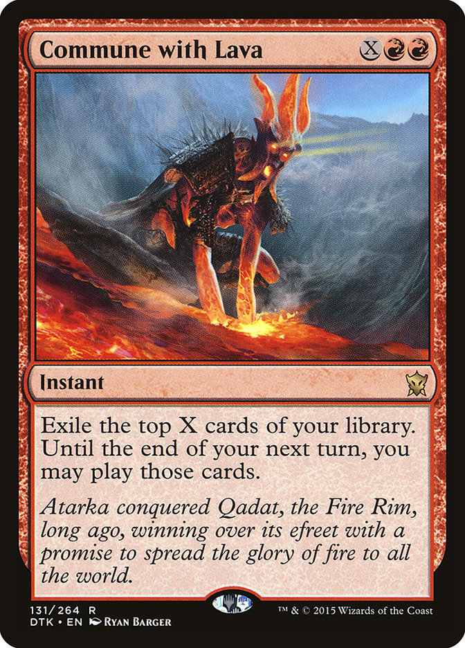 Commune with Lava [Dragons of Tarkir] | Silver Goblin