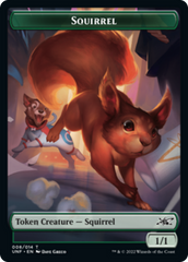 Squirrel // Treasure (012) Double-Sided Token [Unfinity Tokens] | Silver Goblin