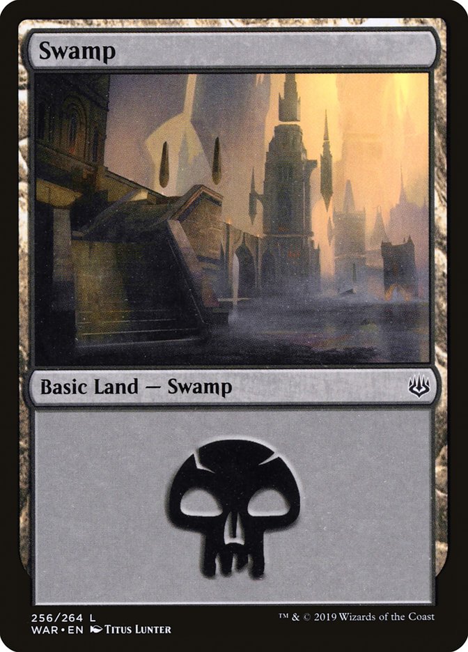 Swamp (256) [War of the Spark] | Silver Goblin