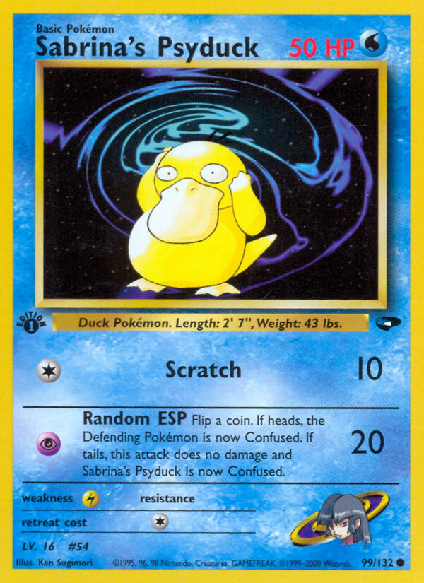 Sabrina's Psyduck (99/132) [Gym Challenge 1st Edition] | Silver Goblin