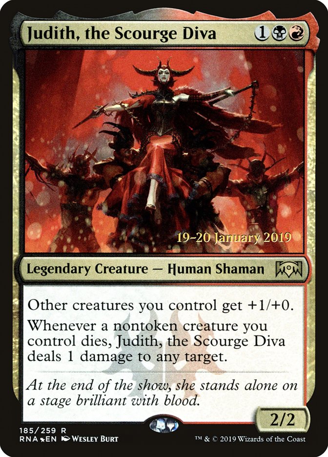 Judith, the Scourge Diva [Ravnica Allegiance Prerelease Promos] | Silver Goblin