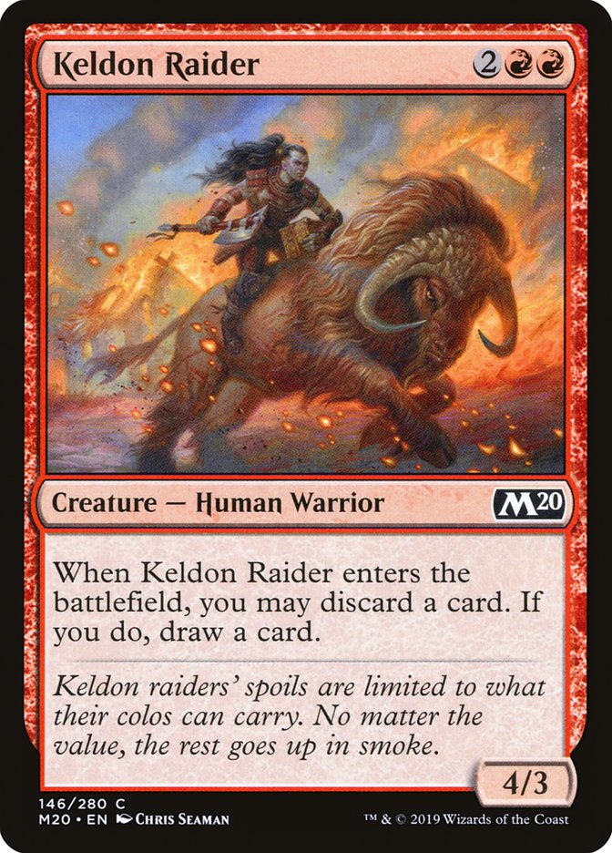 Keldon Raider [Core Set 2020] | Silver Goblin