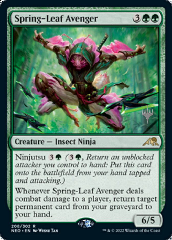 Spring-Leaf Avenger (Promo Pack) [Kamigawa: Neon Dynasty Promos] | Silver Goblin