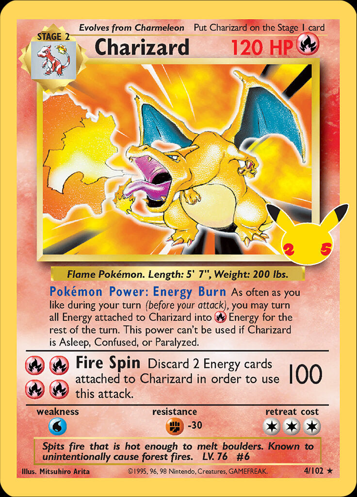 Charizard (4/102) [Celebrations: 25th Anniversary - Classic Collection] | Silver Goblin