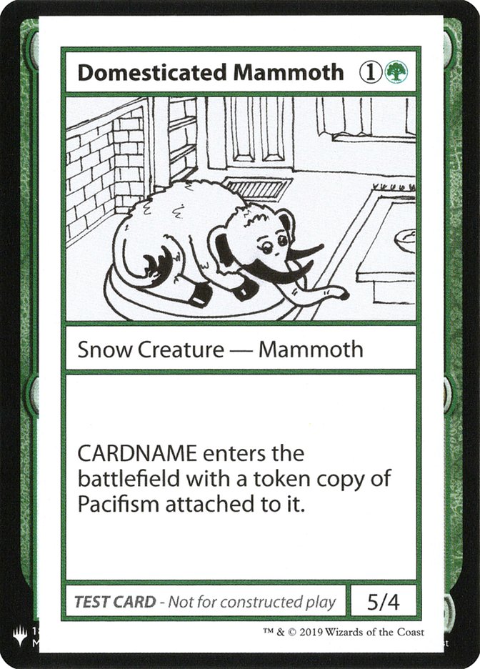 Domesticated Mammoth [Mystery Booster Playtest Cards] | Silver Goblin