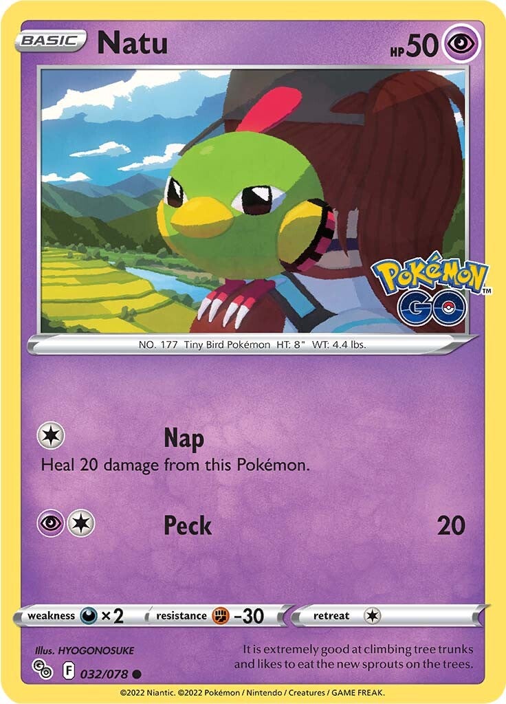 Natu (032/078) [Pokémon GO] | Silver Goblin