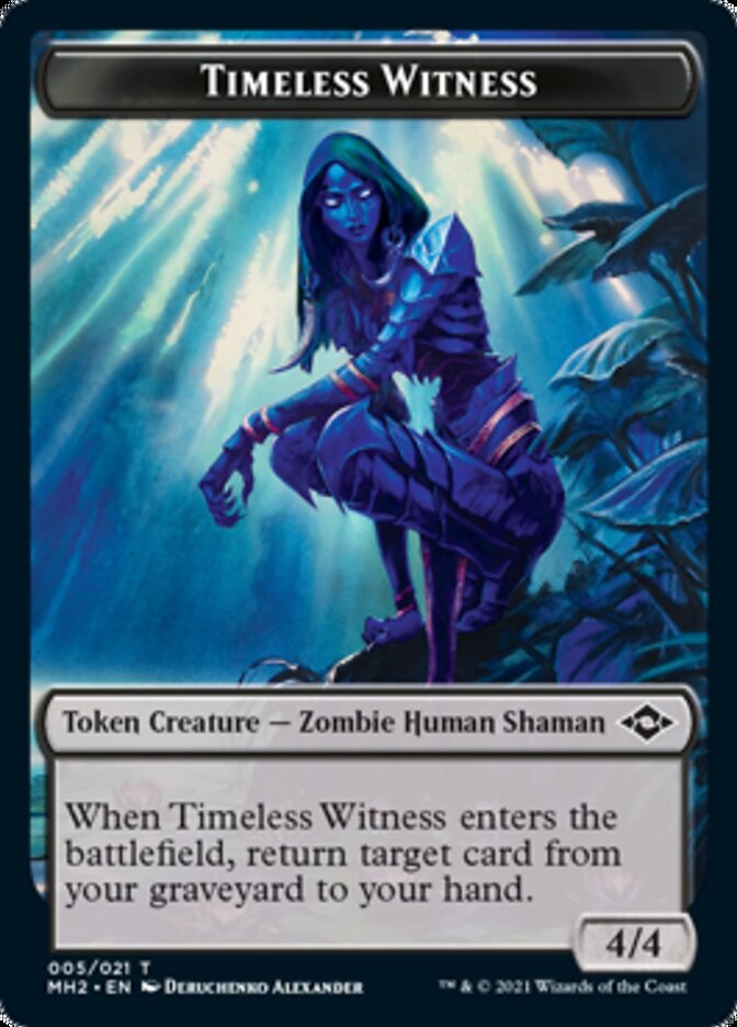 Timeless Witness // Treasure (20) Double-Sided Token [Modern Horizons 2 Tokens] | Silver Goblin