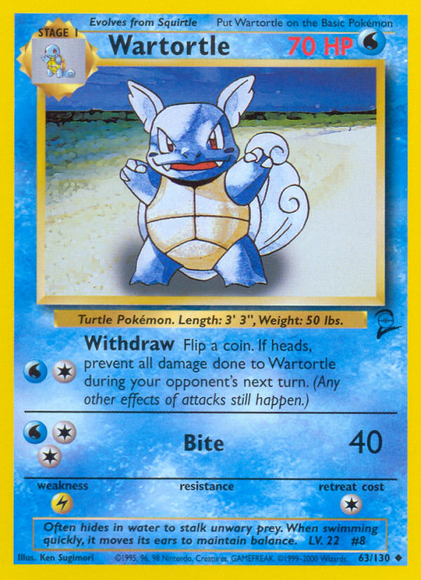 Wartortle (63/130) [Base Set 2] | Silver Goblin