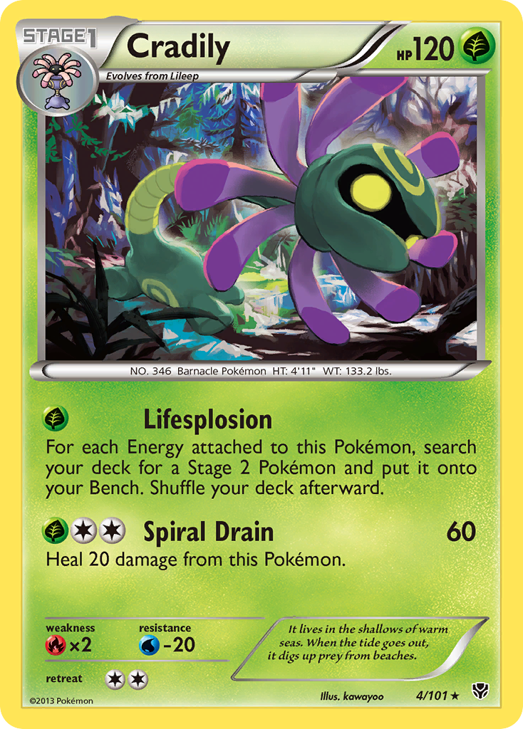 Cradily (4/101) [Black & White: Plasma Blast] | Silver Goblin