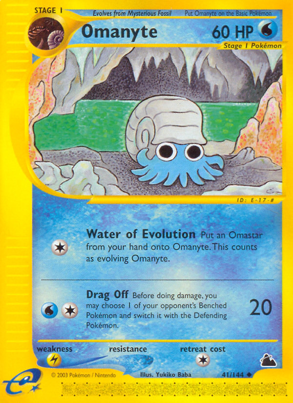 Omanyte (41/144) [Skyridge] | Silver Goblin