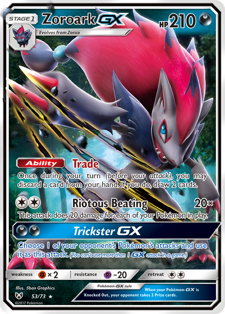 Zoroark GX (53/73) [Sun & Moon: Shining Legends] | Silver Goblin