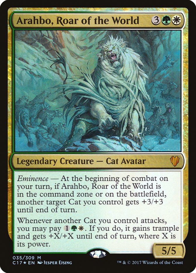 Arahbo, Roar of the World [Commander 2017] | Silver Goblin