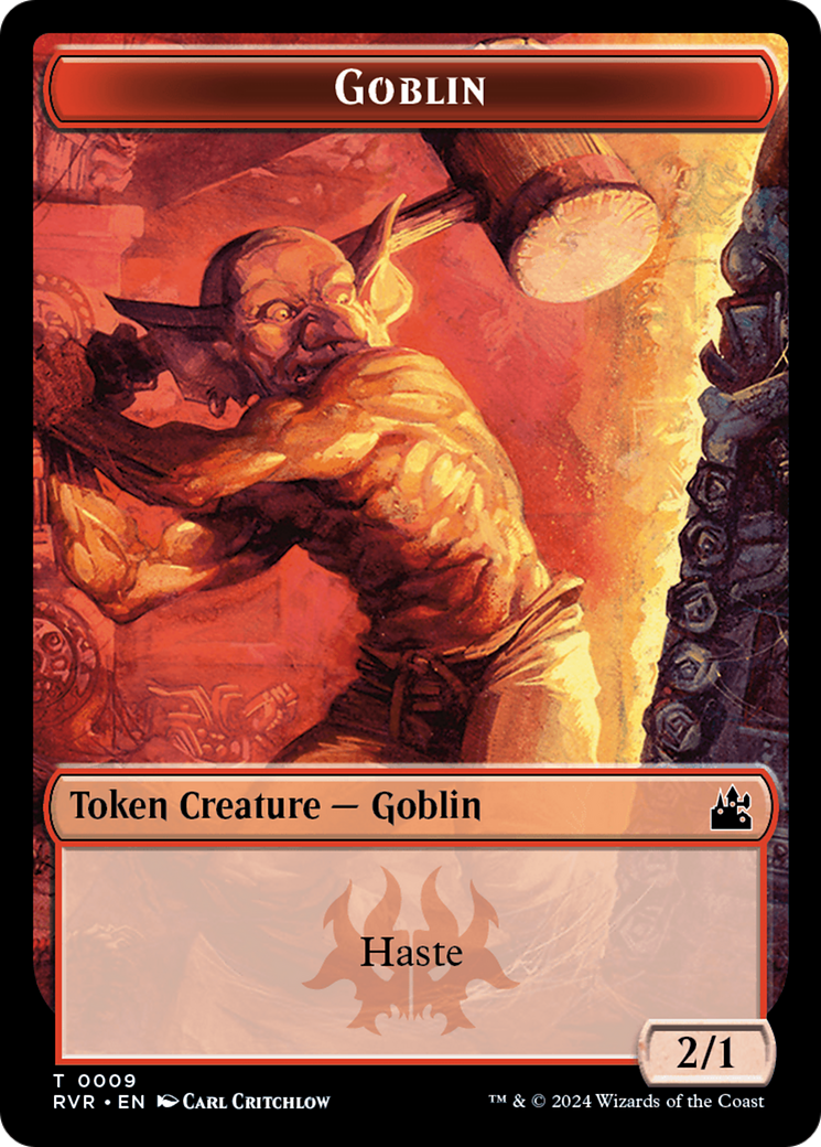 Bird // Goblin (0009) Double-Sided Token [Ravnica Remastered Tokens] | Silver Goblin