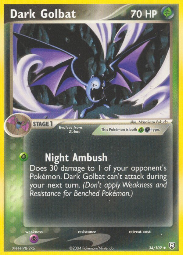 Dark Golbat (34/109) [EX: Team Rocket Returns] | Silver Goblin