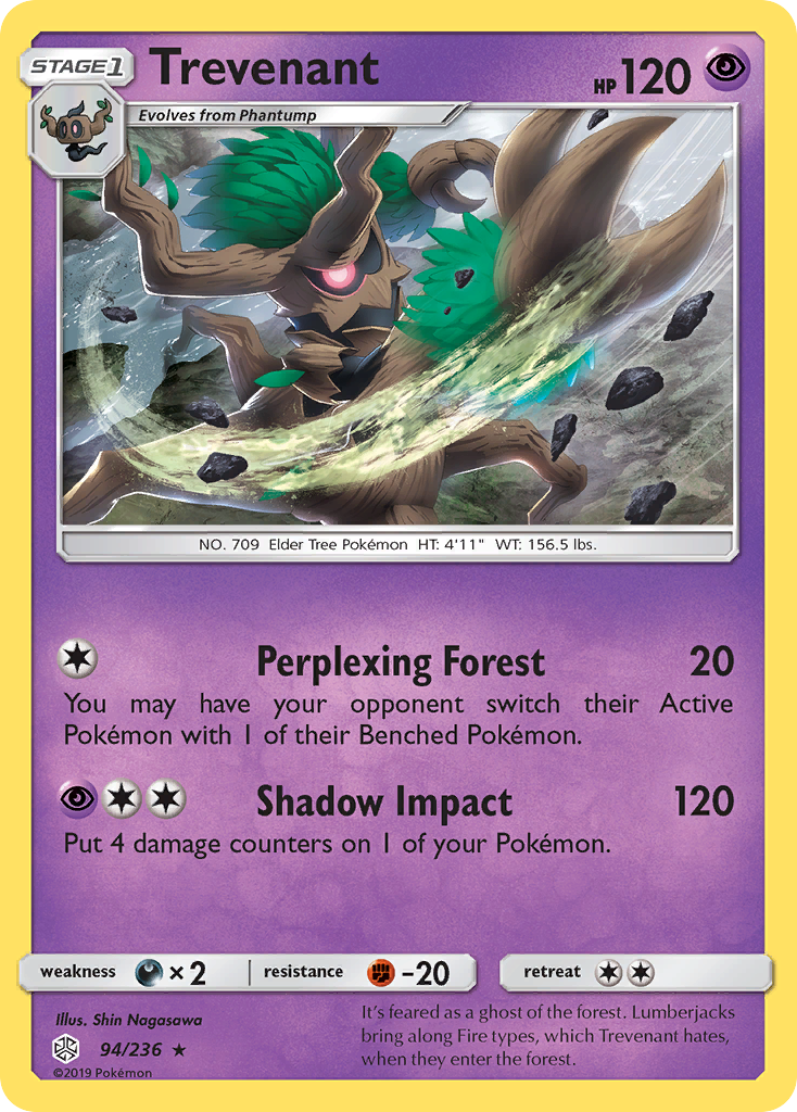 Trevenant (94/236) [Sun & Moon: Cosmic Eclipse] | Silver Goblin