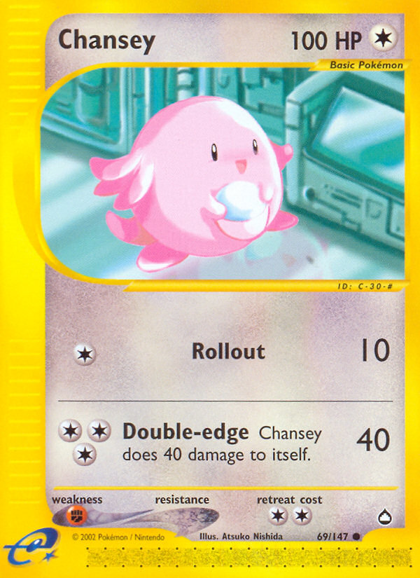 Chansey (69/147) [Aquapolis] | Silver Goblin