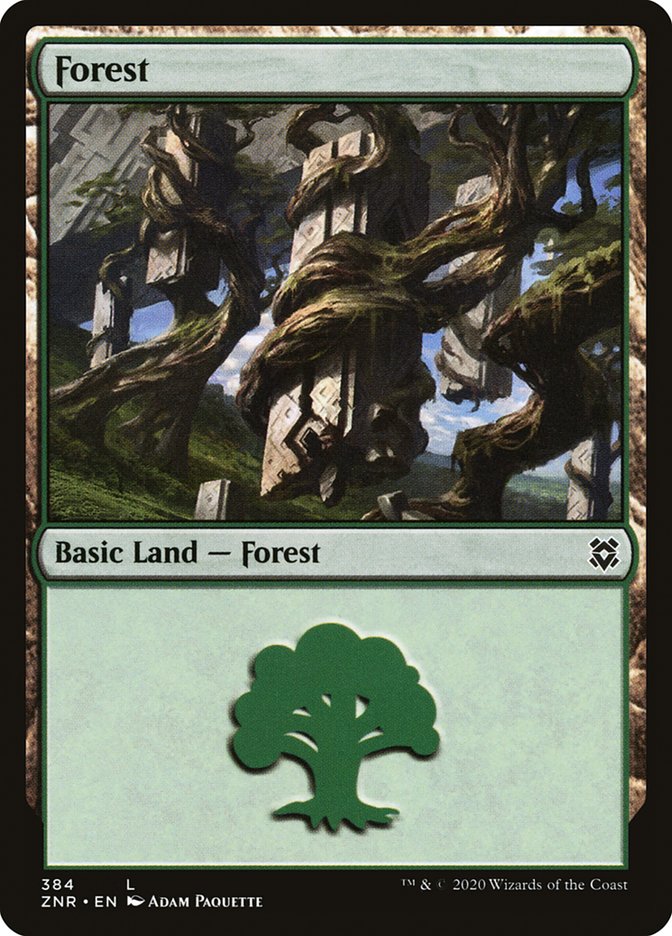 Forest (384) [Zendikar Rising] | Silver Goblin