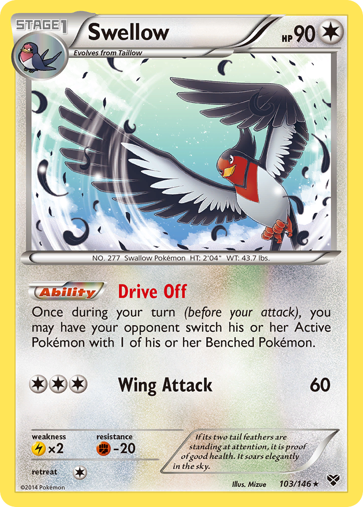 Swellow (103/146) [XY: Base Set] | Silver Goblin