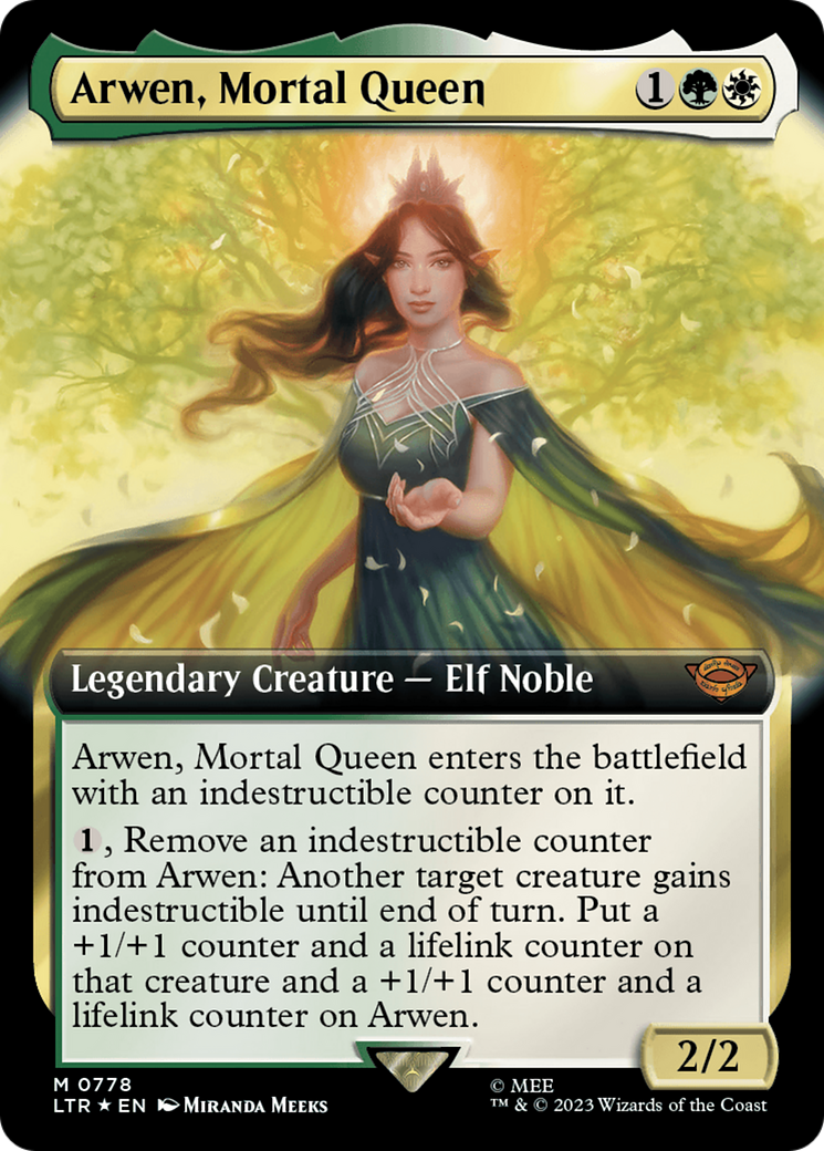 Arwen, Mortal Queen (Extended Art) (Surge Foil) [The Lord of the Rings: Tales of Middle-Earth] | Silver Goblin