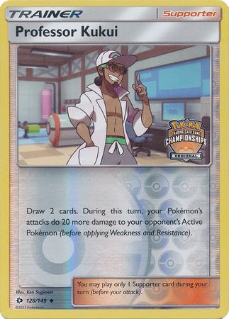 Professor Kukui (128/149) (Regional Championship Promo) [Sun & Moon: Base Set] | Silver Goblin