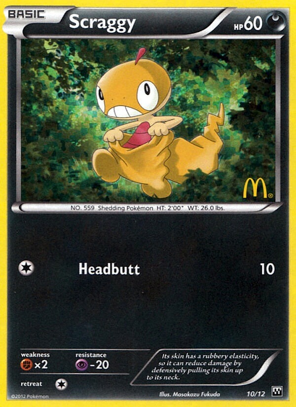 Scraggy (10/12) [McDonald's Promos: 2012 Collection] | Silver Goblin